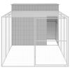 Dog House Light Grey Galvanized Steel 84.3 x 180.1 x 71.3 in