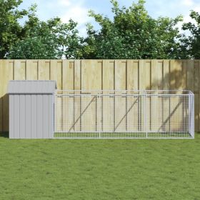 Dog House Light Grey Galvanized Steel Durable Dog House