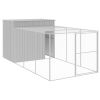 Dog House Light Grey Galvanized Steel 84.3 x 180.1 x 71.3 in