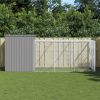 Dog House Light Grey Galvanized Steel 84.3 x 180.1 x 71.3 in